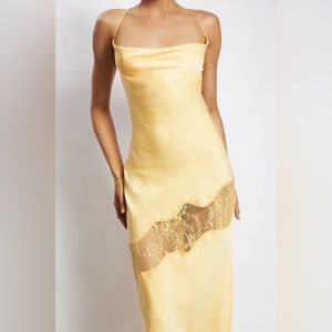 MESHKI Chandra Satin Maxi Dress Size Medium